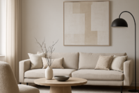 Premium AI Image | Modern Living Room With Neutral Tones